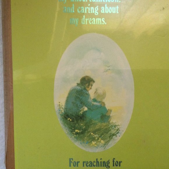 Thank you Dad wood plaque wall hanging new 21cm x13cm x 2 cm - Picture 4 of 6